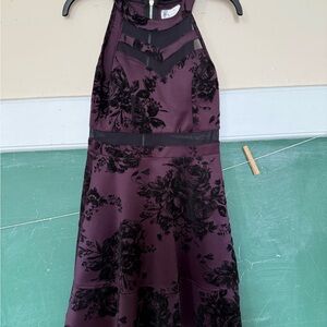 Honey and Rosie Purple and Black Dress